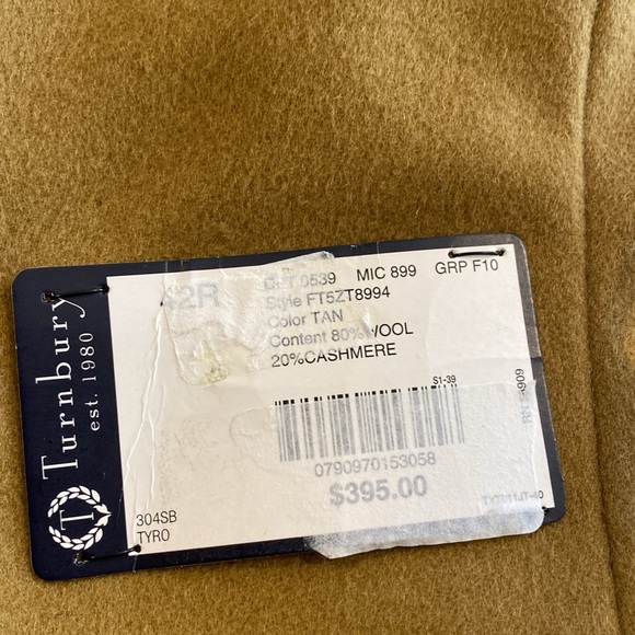 Turnbury of London Wool/Cashmere Men’s Coat - Picture 7 of 7